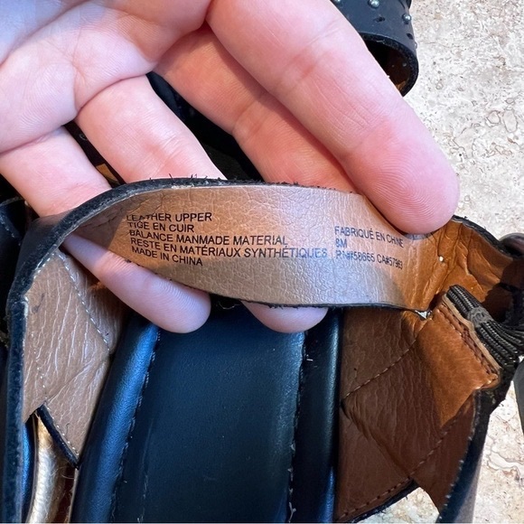 Caslon Nordstrom leather open toe ankle strap espadrilles 8 excellent condition - Picture 11 of 11